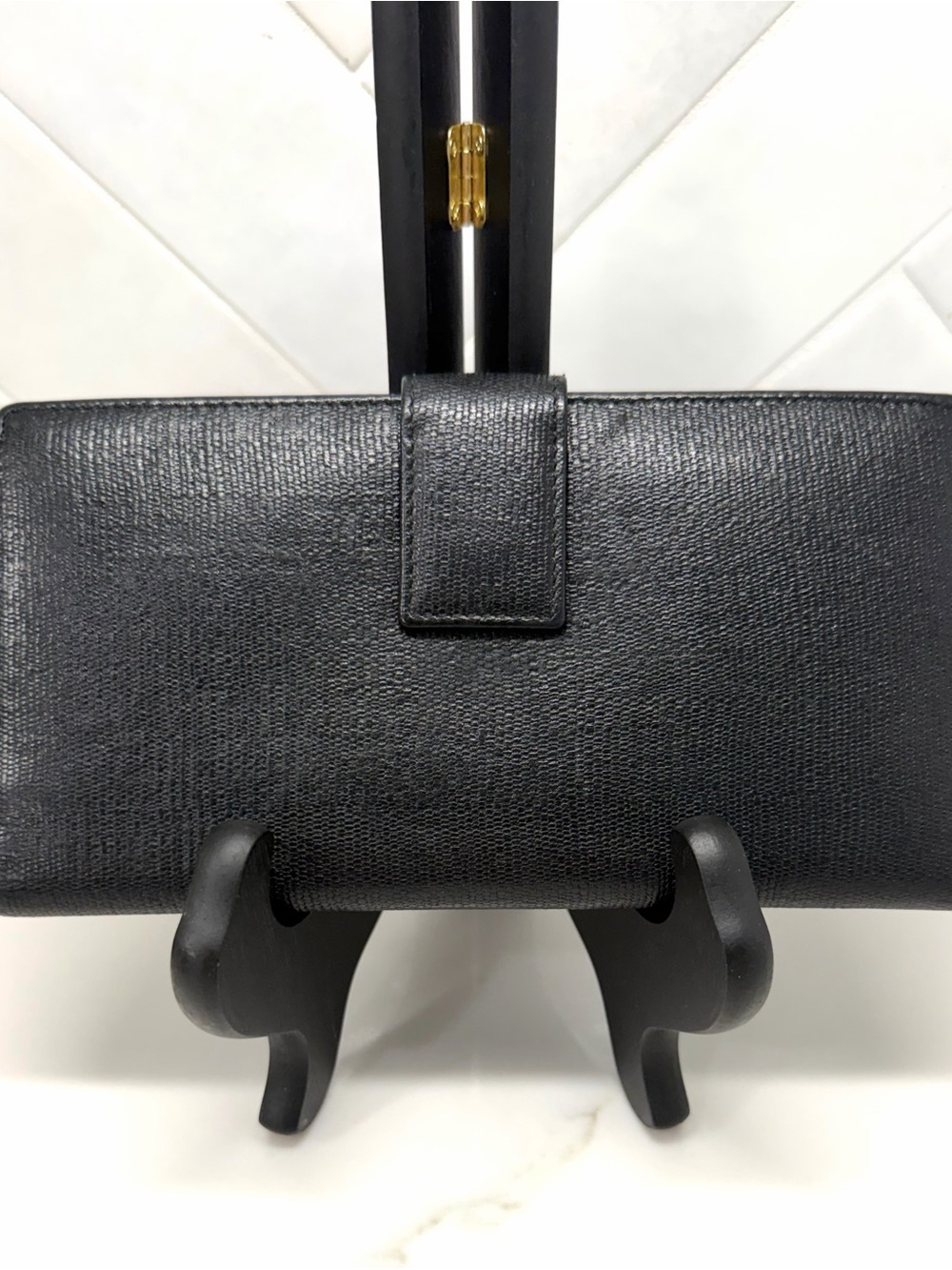 YSL Y-Ligne Black Wallet & Dust Bag - Picture 3 of 9